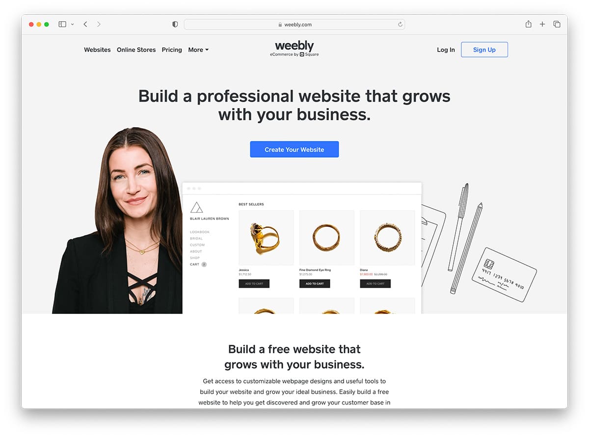 weebly - professional website builder