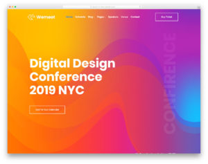 WeMeet website template