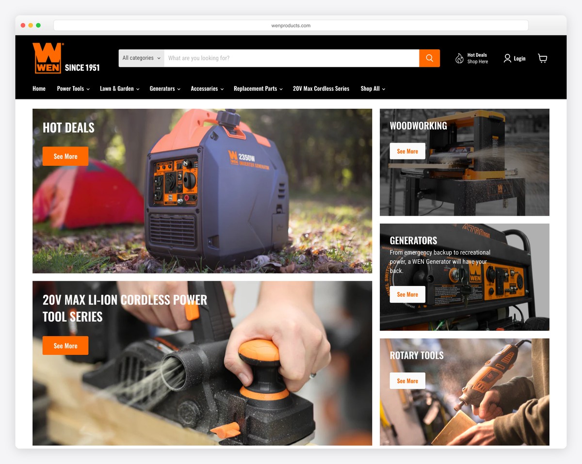wen bluehost website example