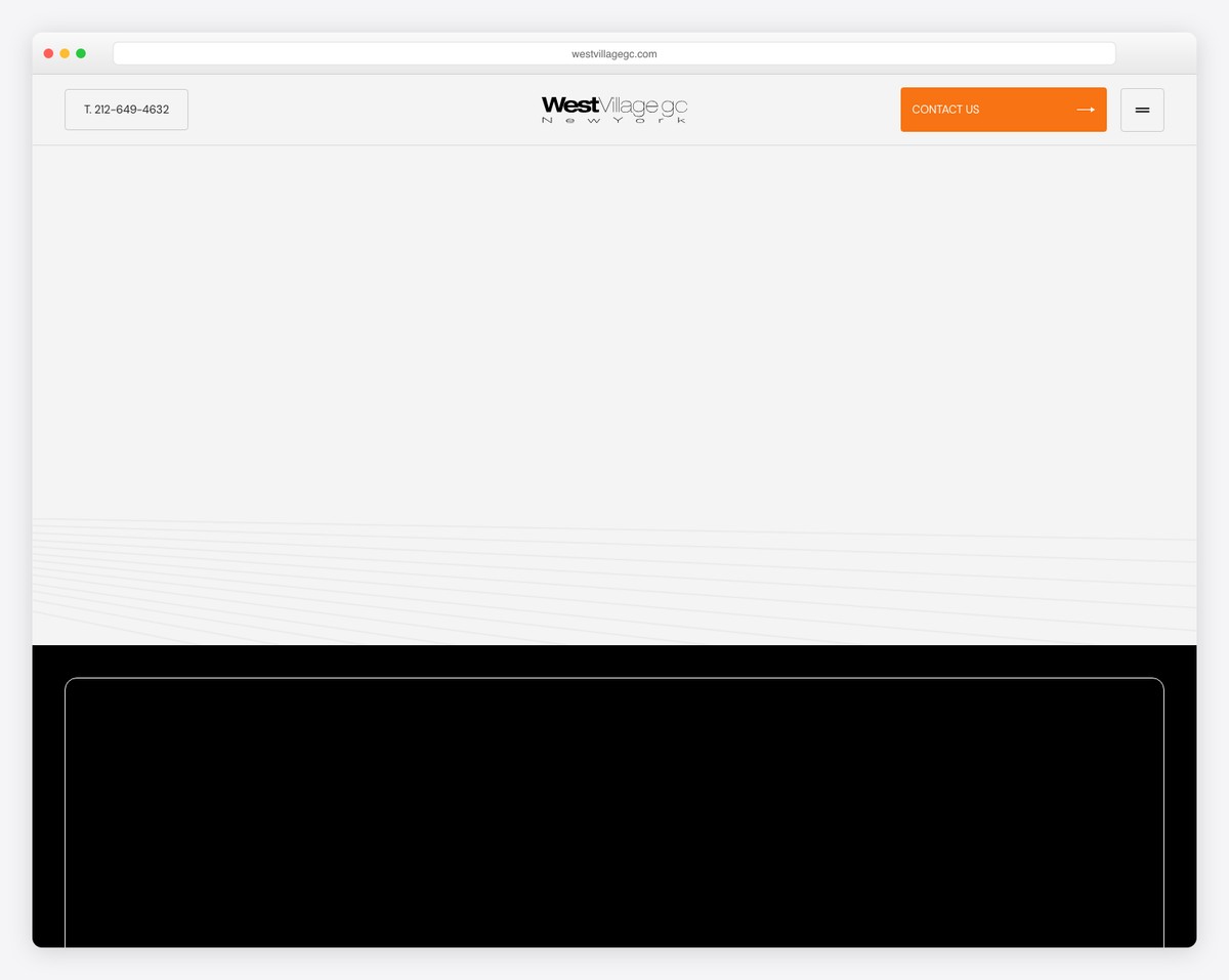 west village gc website example