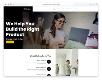 Whitespace website template
