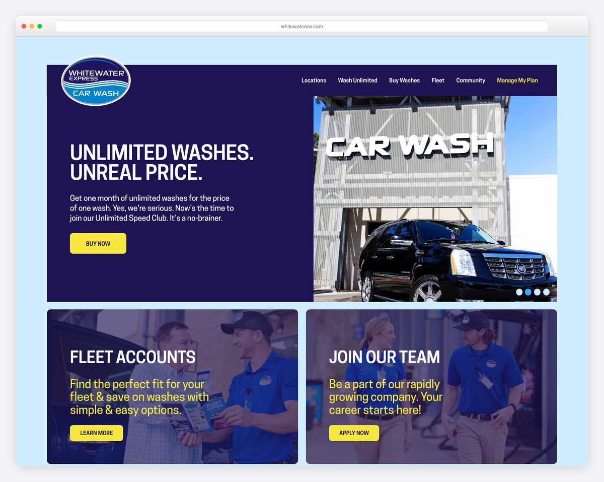 whitewater express web design