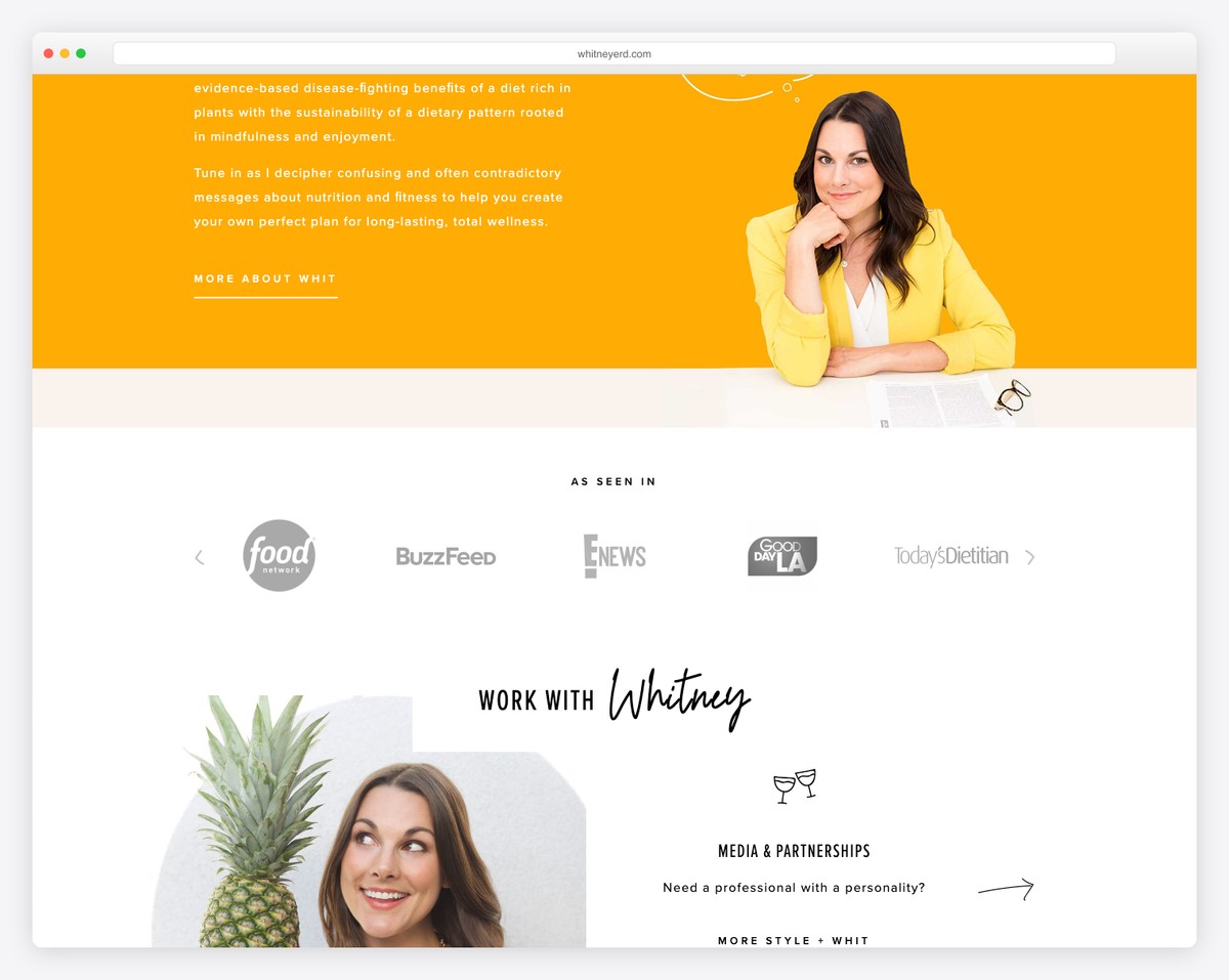 whitney e. rd website example
