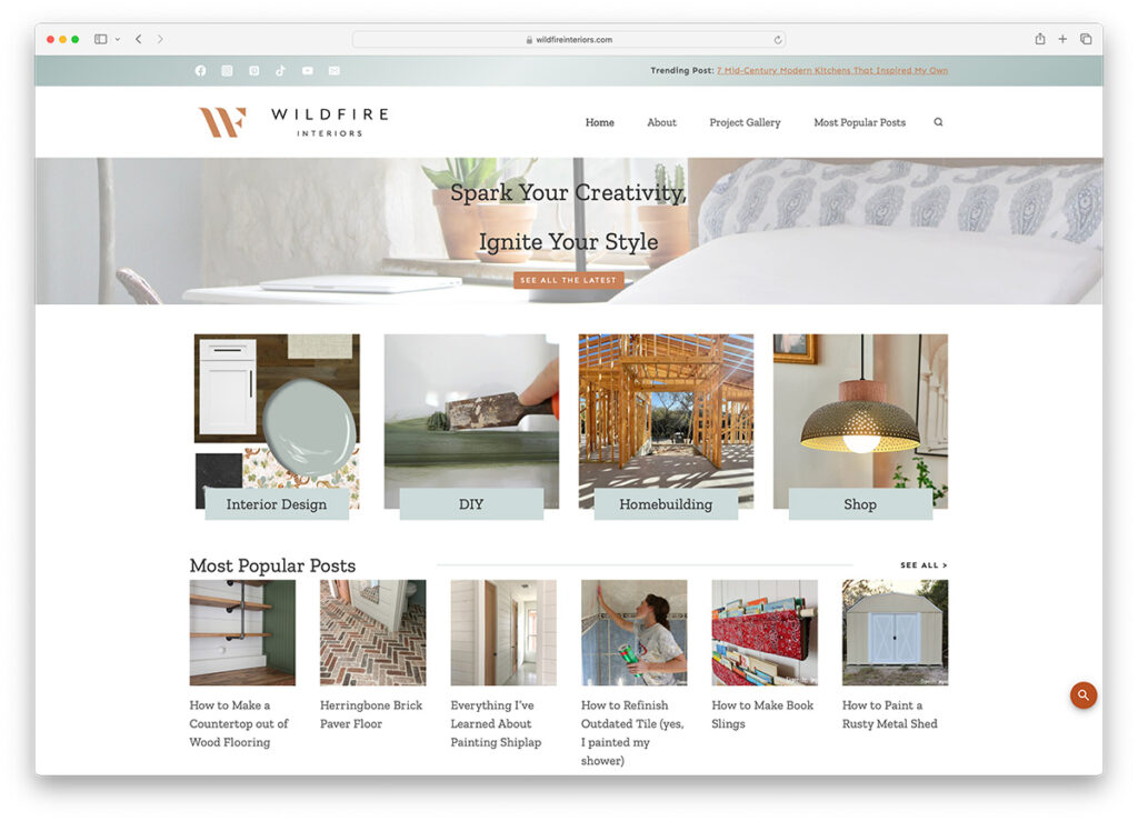 Decor Blogs 19 Best Home Decor Blog Design Examples 2026 - Colorlib