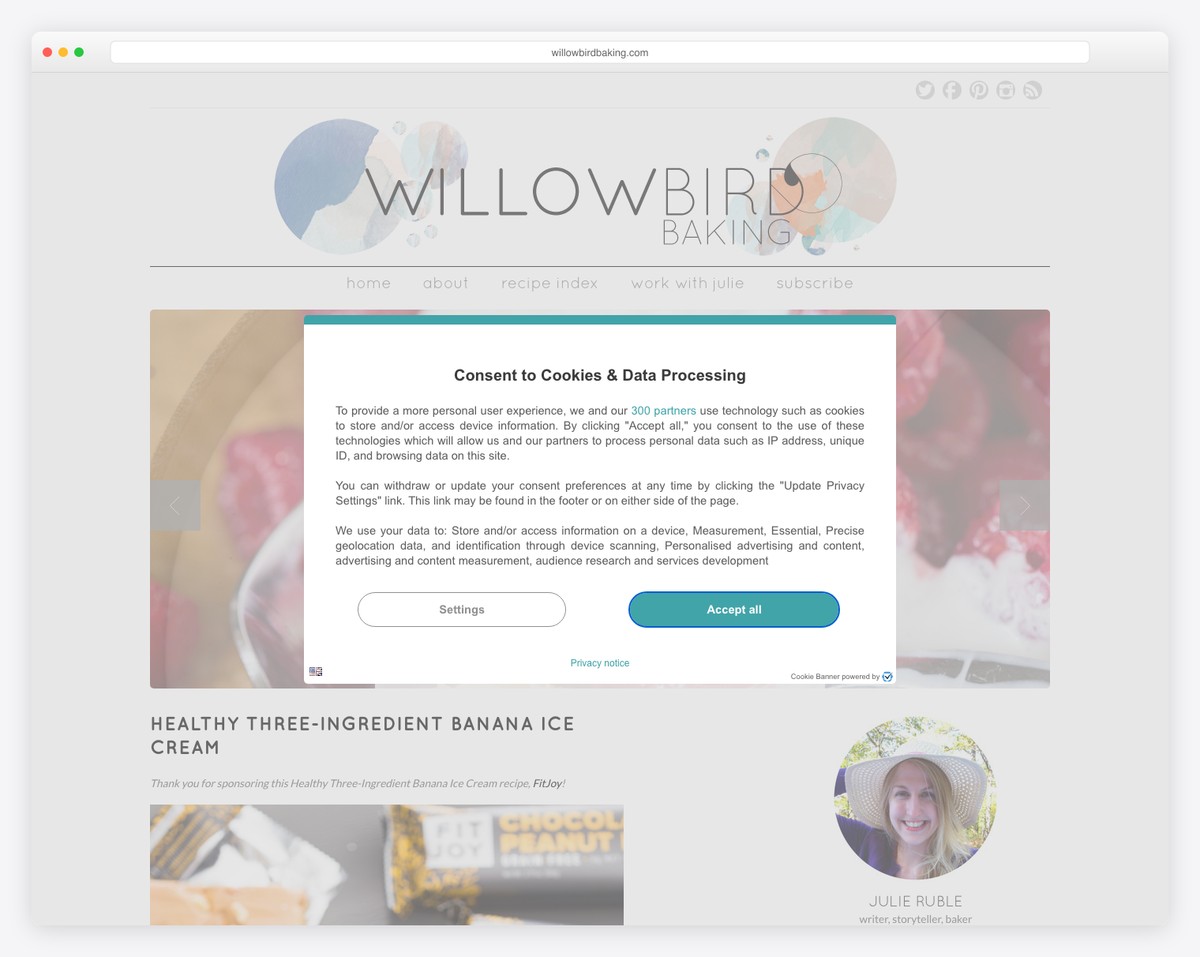 willow bird baking recipe blog