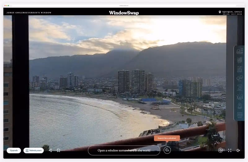 WindowSwap: opening a video of the view from someone's window