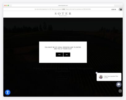 Winery website examples