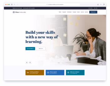 Wiser website template