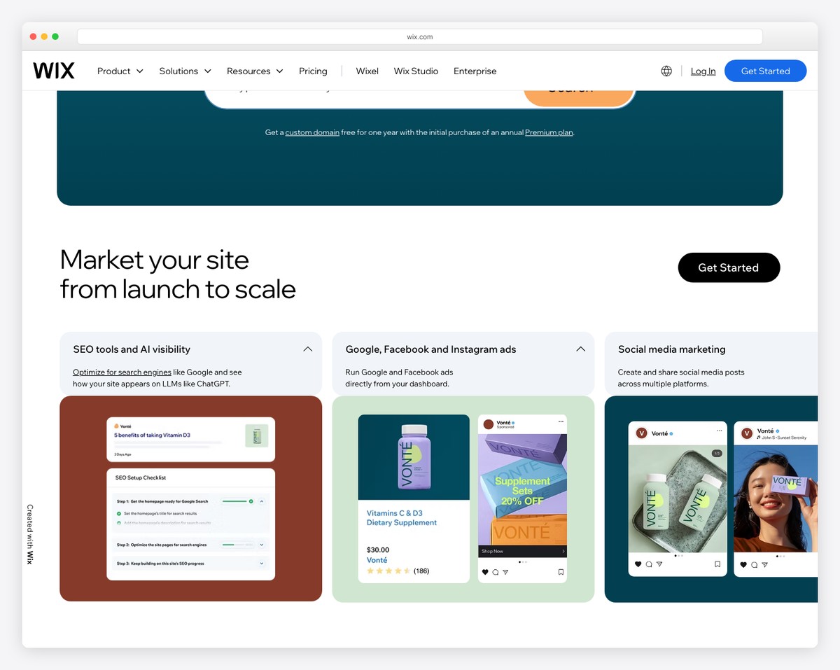 Wix education website builder with school template and online booking
