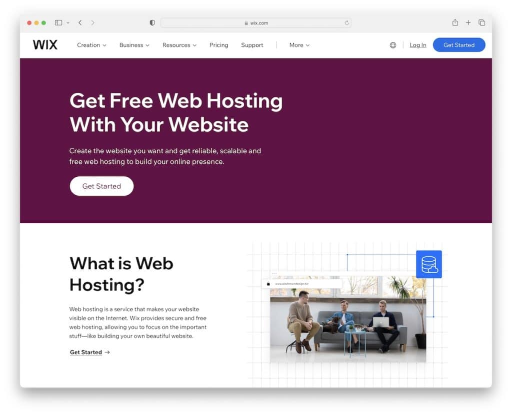wix free web hosting