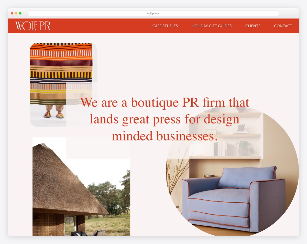 wolf pr website example