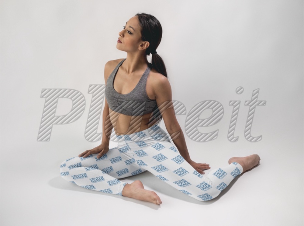 woman-in-a-yoga pose wearing leggings