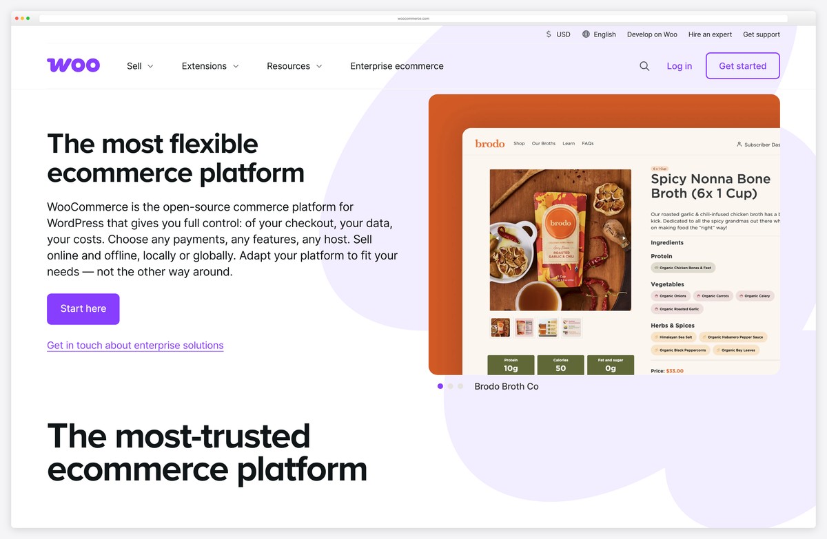 woocommerce ecommerce platform wordpress website example