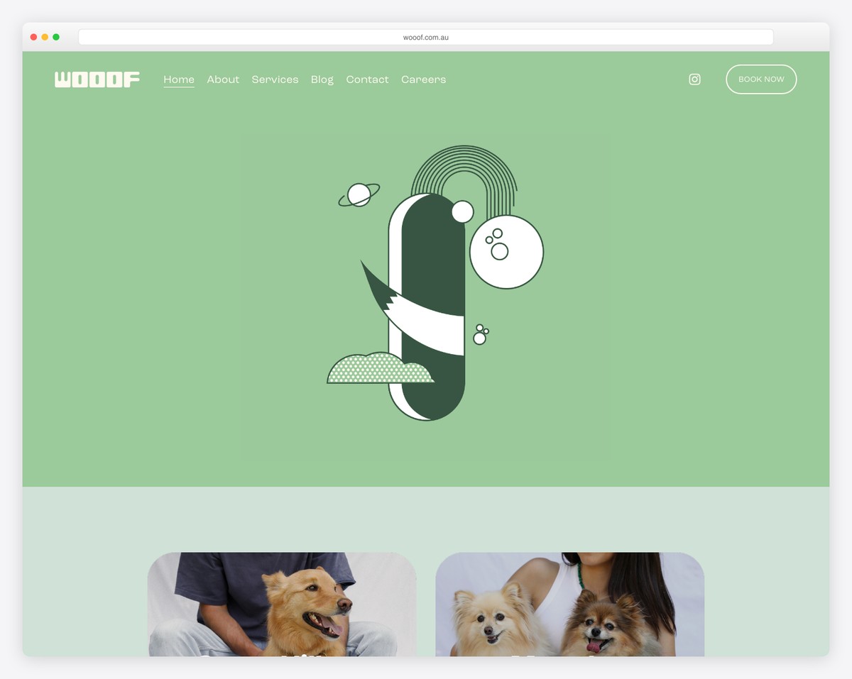 wooof grooming website australia