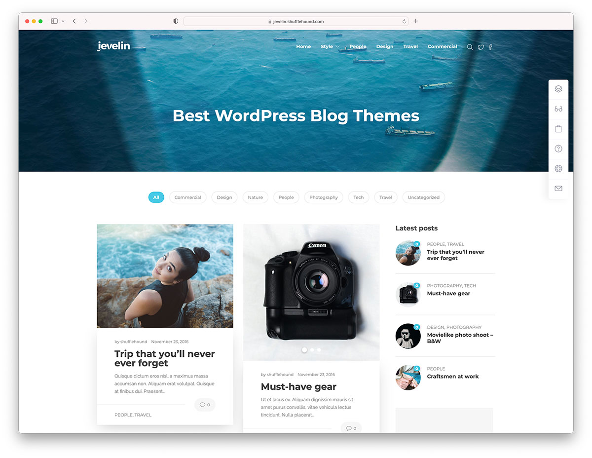 WordPress Theme for Bloggers