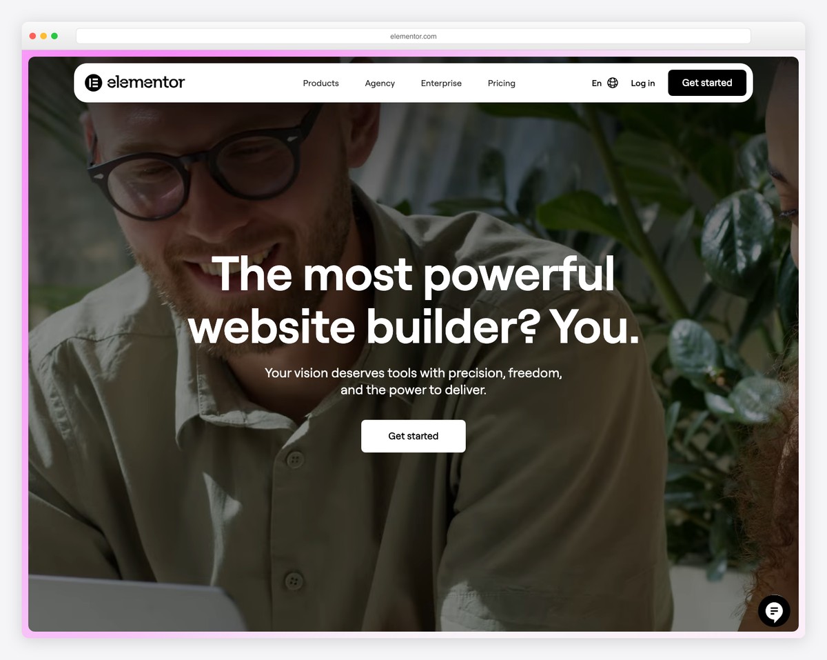 Elementor page builder for WordPress artist websites