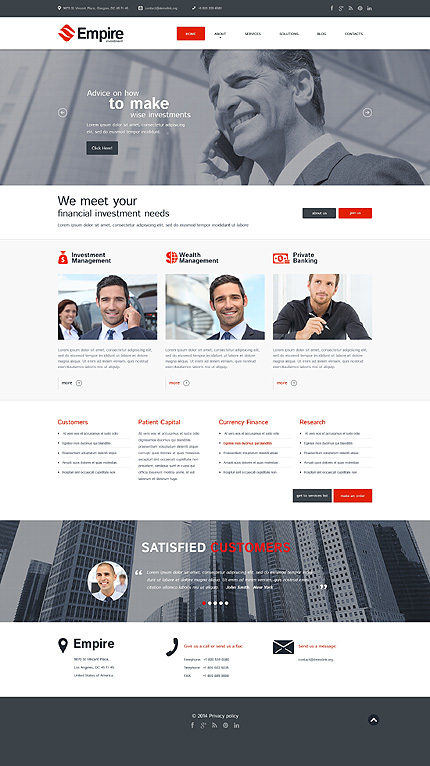 Financial Advisor Responsive WordPress Theme