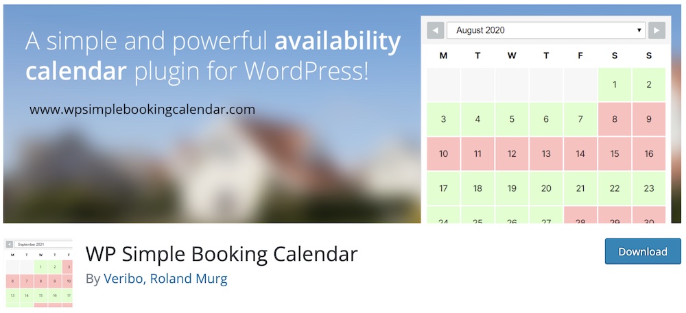 wp simple booking calendar free plugin