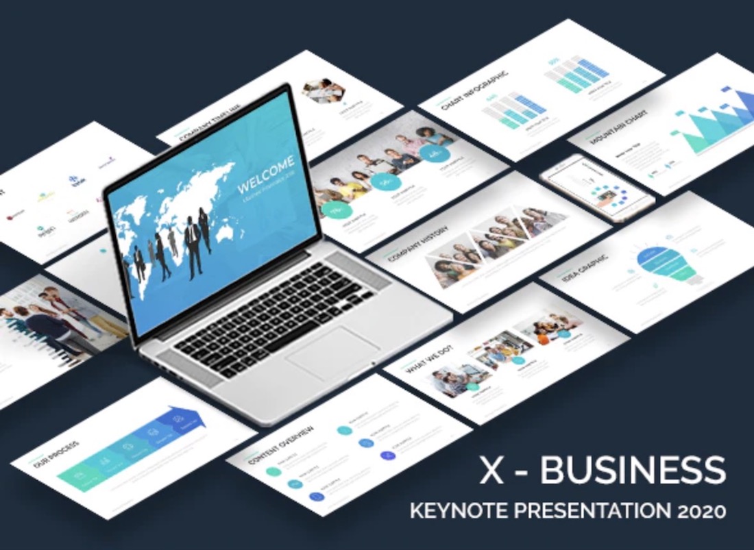 x business keynote template