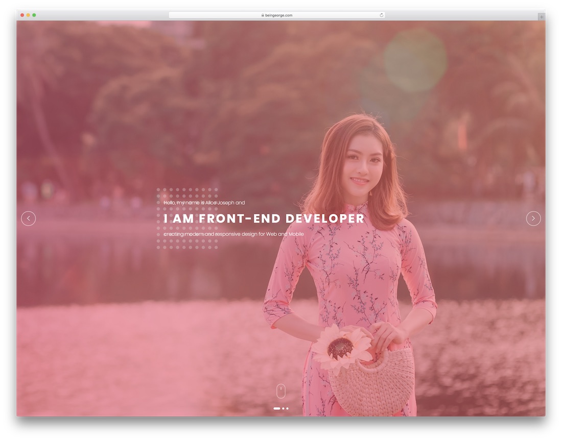 xcent personal website template