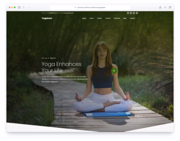 Yogabest website template