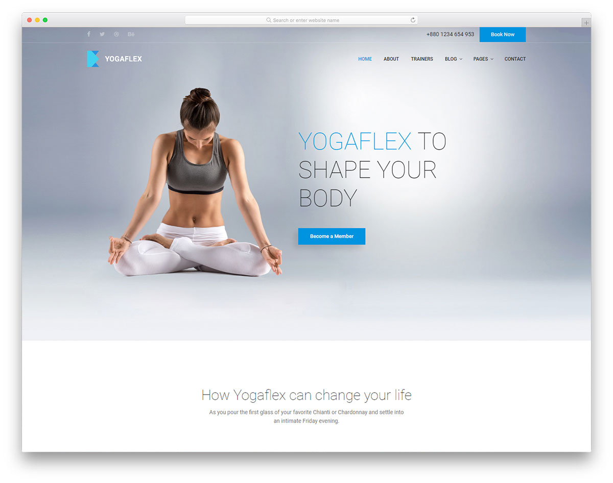 yogaflex free template