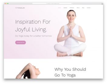yogalax free template