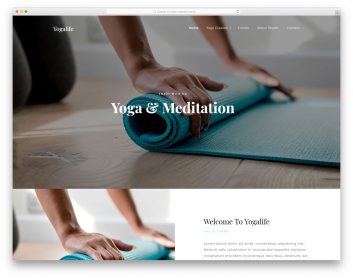 yogalife free template