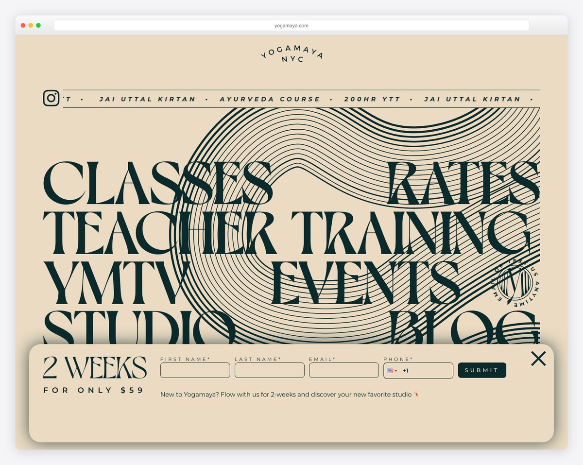 yogamaya nyc yoga website