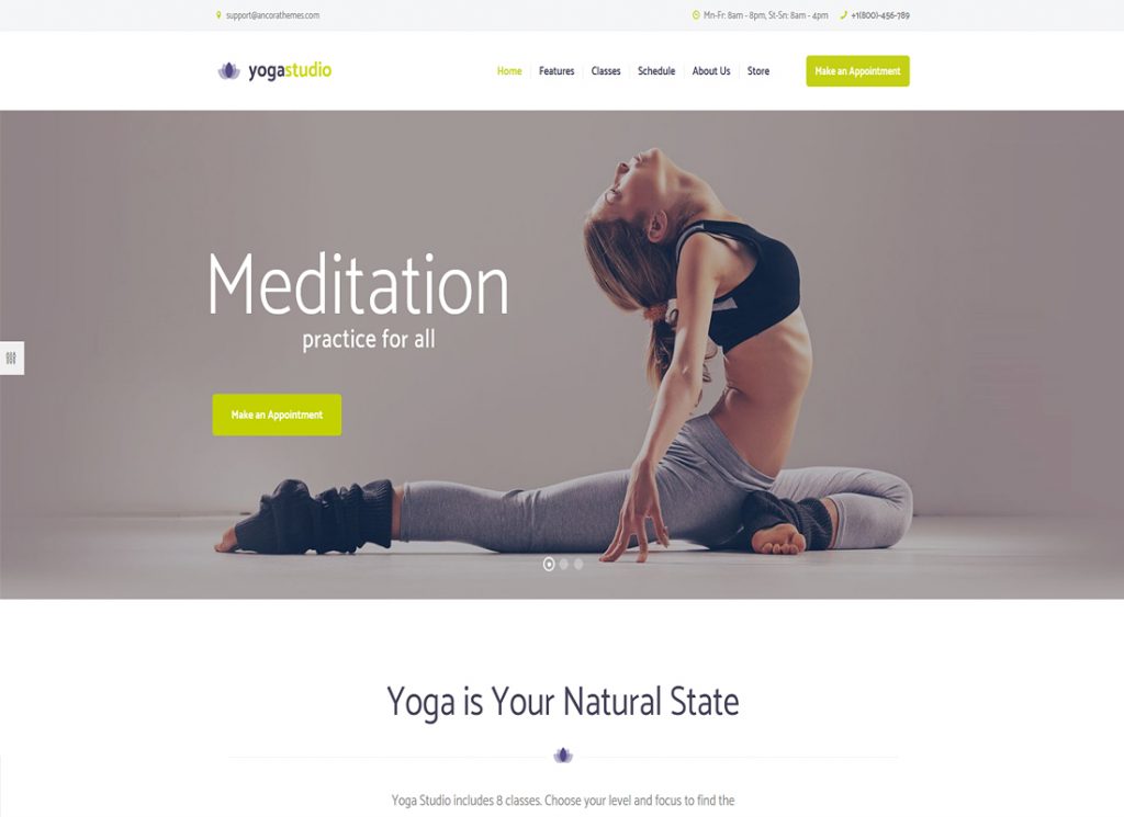 Yogastudio | Yoga, Gym and Healthcare WordPress Theme