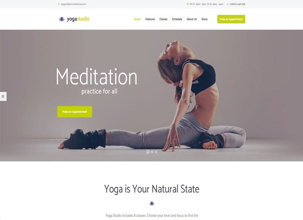 Yogastudio | Yogastudio, Gym and Healthcare WordPress Theme