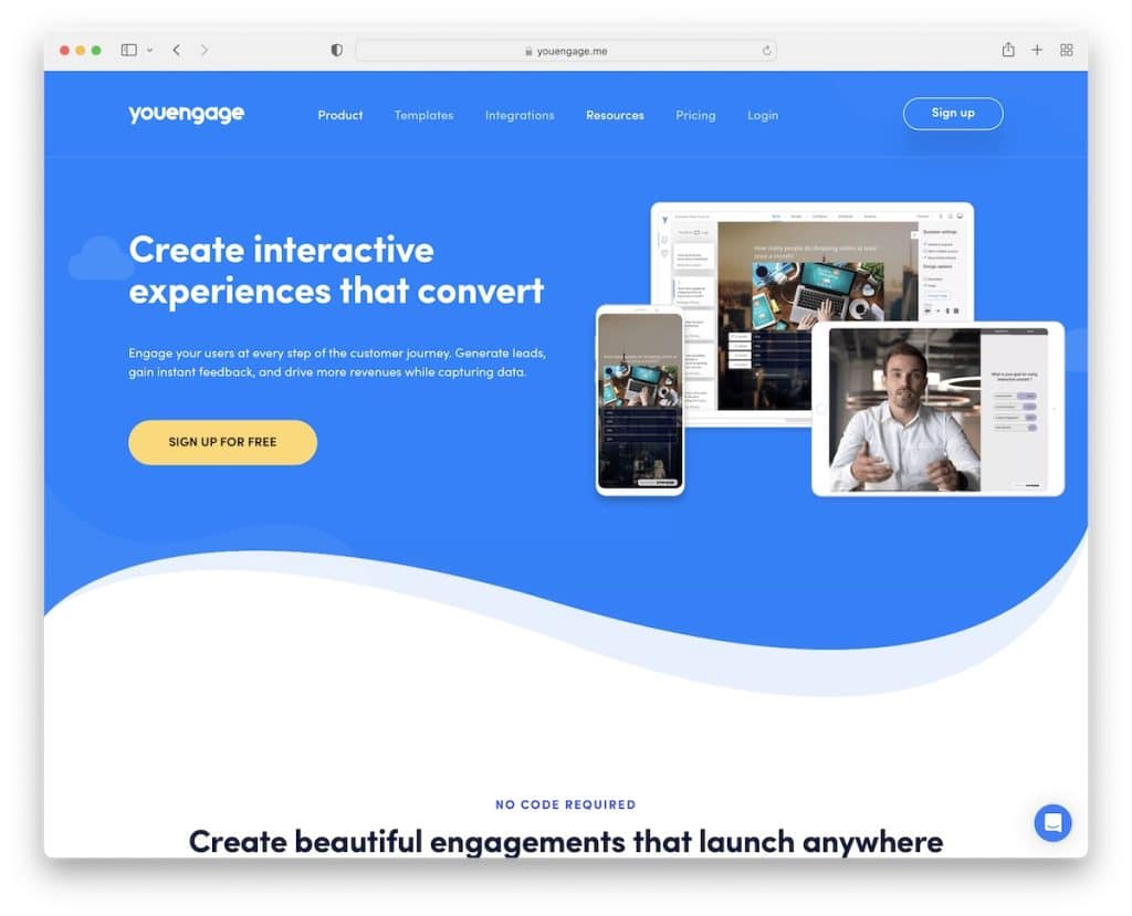 youengage startup website