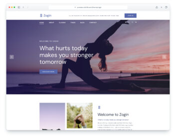 Zogin website template